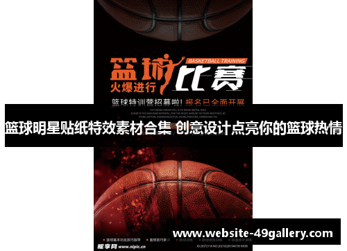 篮球明星贴纸特效素材合集 创意设计点亮你的篮球热情